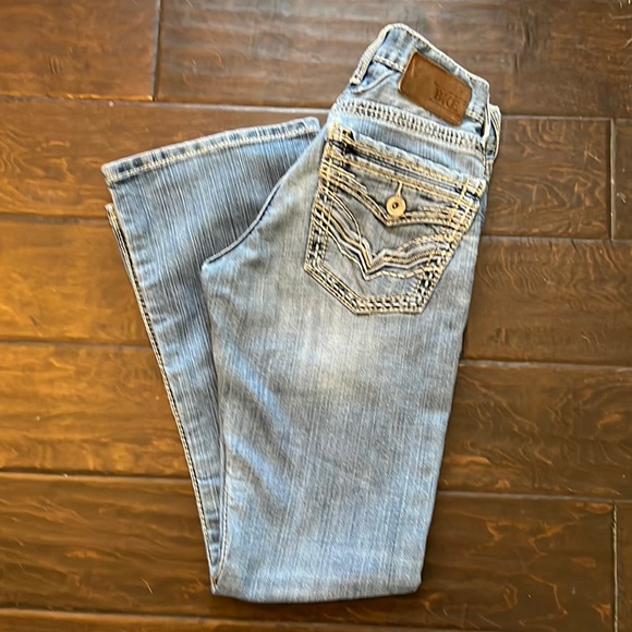 BKE Denim - BKE Blue Denim Stitch Embroidered Jeans